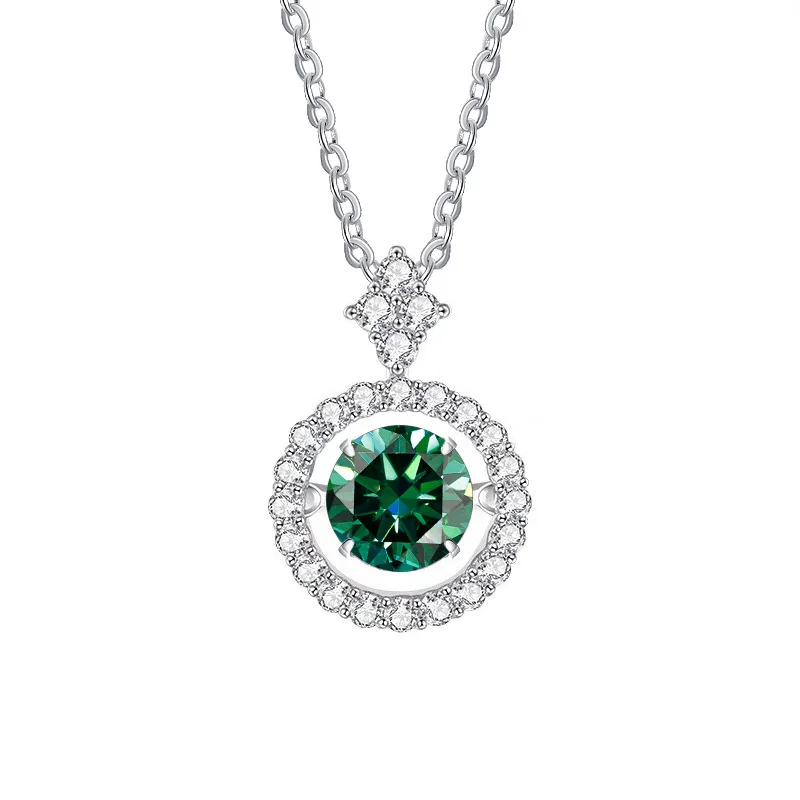 BIJOUX STORY 1CT Moissanit Anhänger für Frauen Simulierte Diamant Halskette S925 Sterling Silber Schmuck Mädchen Valentinstag Geschenk – Detail 15