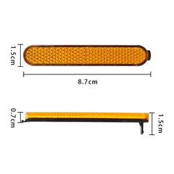 Striscia riflettente per veicoli elettrici luce notturna spia luminosa per motocicletta striscia decorativa laterale universale striscia riflettente a vite