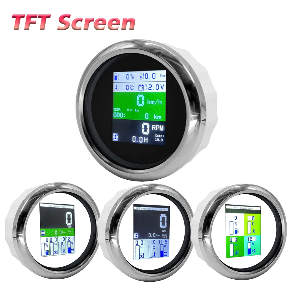 

Многофункциональный измерительный прибор ELING 85 мм TFT с GPS-спидометром, тахометром, указателем уровня топлива, давления масла, температуры воды и вольтметром для автомобилей и внедорожников