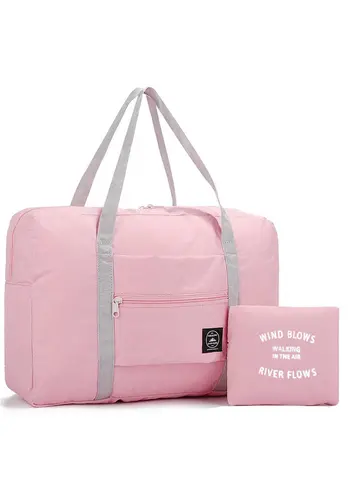 Foldable Travel Duffel Bag for Airlines Carry on Bag for Women and Girls Lightweight Large Capacity Sports Weekend Trip Overnigh