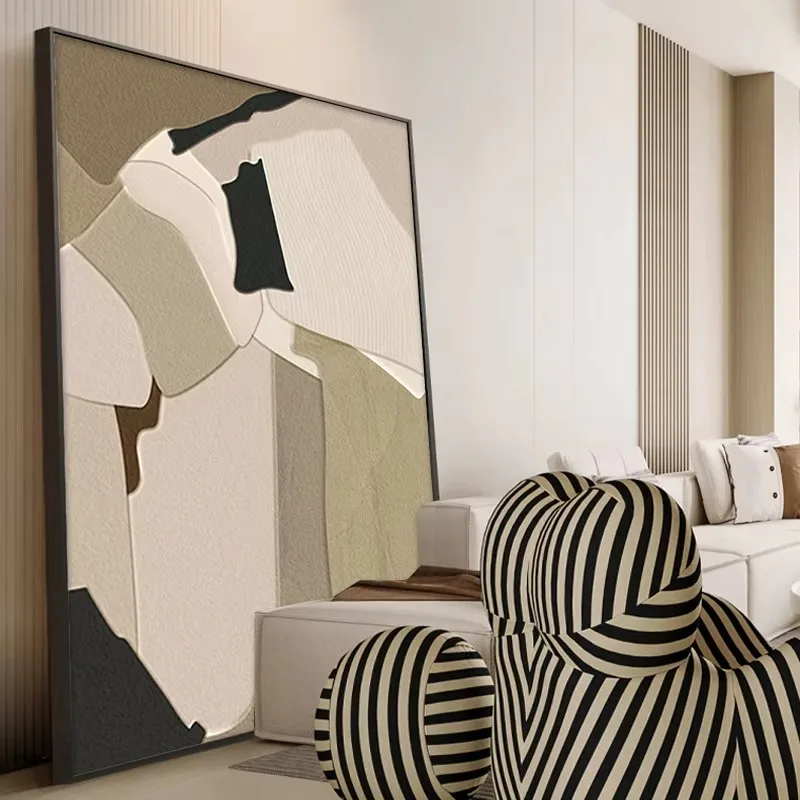 Abstract inkjet art painting gold metal modern still life pattern high definition printing wall art painting