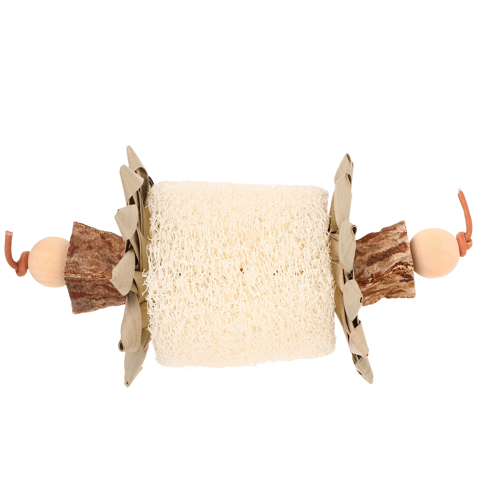 Parrot Chewing Toy Parakeet Toys Budgerigar Bird Palm Leaf for Parrots Beak Grinding Stone