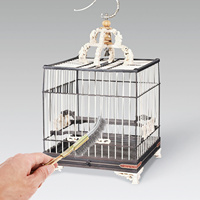 2Pcs Bird Cage Brush Heavy Duty Wire Cleaning Tool with Long Handle Lightweight Hanging Hole for All Cage Types Pet Supplies