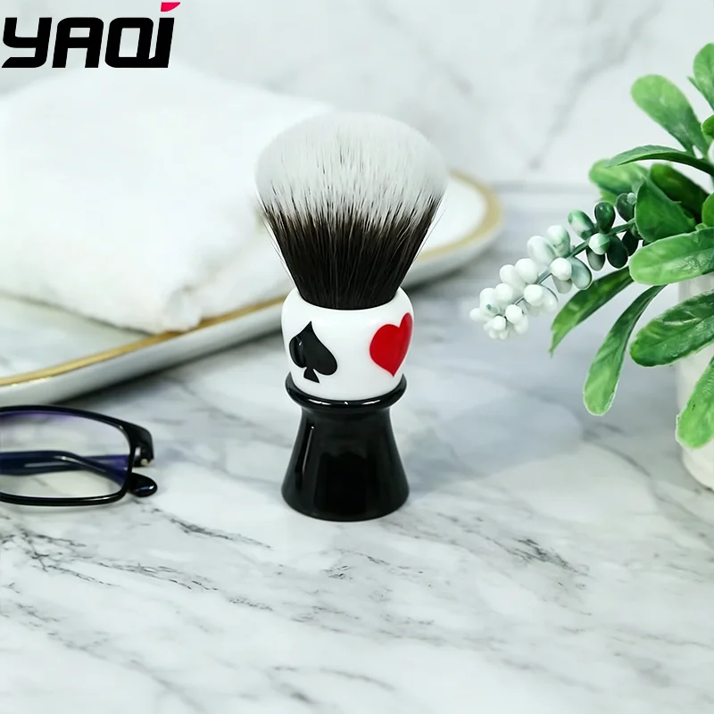 2026 Flash Sale！YAQI Casino clubs 26mm Synthetic Hair Resin Handle Husky Knot Men Wet Shaving Brush
