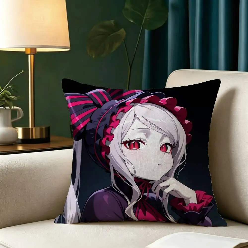 Anime O-Overlord Shalltear Bloodfallen Square Double-Sided printed Pillow Case Bedroom Bedside Pillow Sofa Cushion Cover