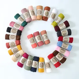 Lenço de linho de algodão grande, lenços monocromáticos, preto, branco, bege, vermelho, azul, rosa, roxo, verde, amarelo, laranja, 90x180cm 8 principais vendas cachecol verde e amarelo - №6