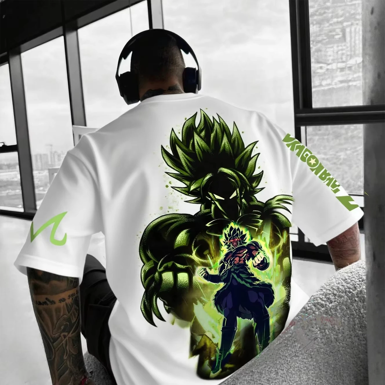2026 New Dragon Ball Z Broly Printed Men's T-shirt Summer Trendy Anime Streetwear Women Short Sleeve Tees Casual Tops Y2k Clothe