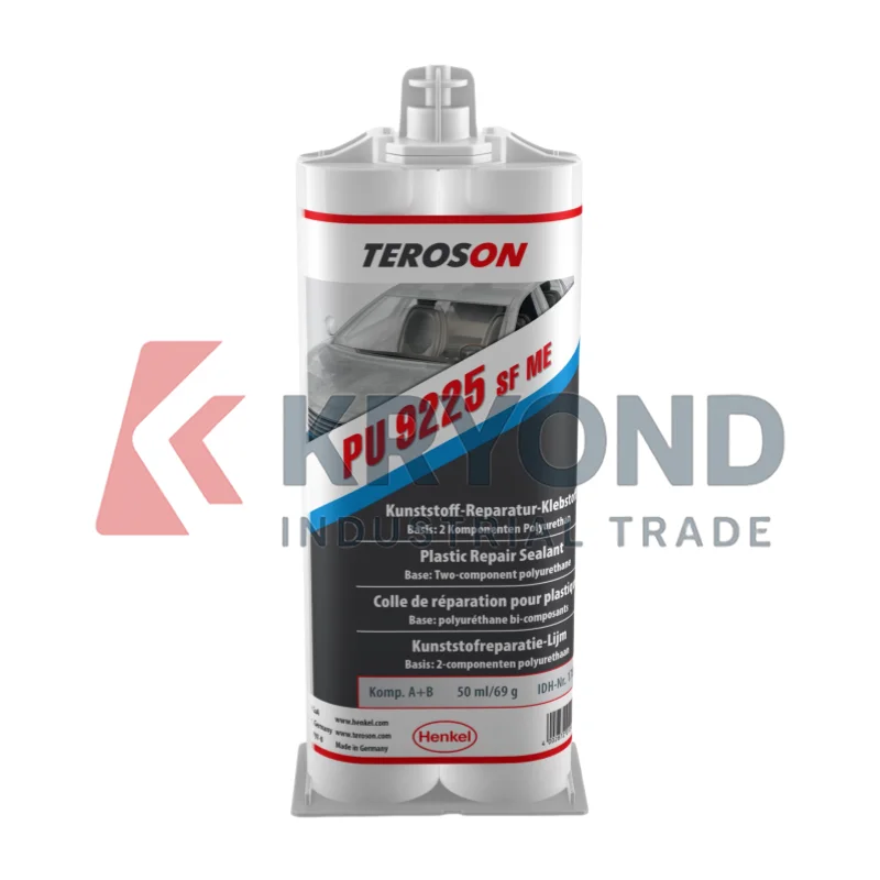 TEROSON PU 9225 Plastic Repair Adhesive Ultra Fast 2 Part Polyurethane Sealant for Automotive Bumper Panel Crack Fix 50ML