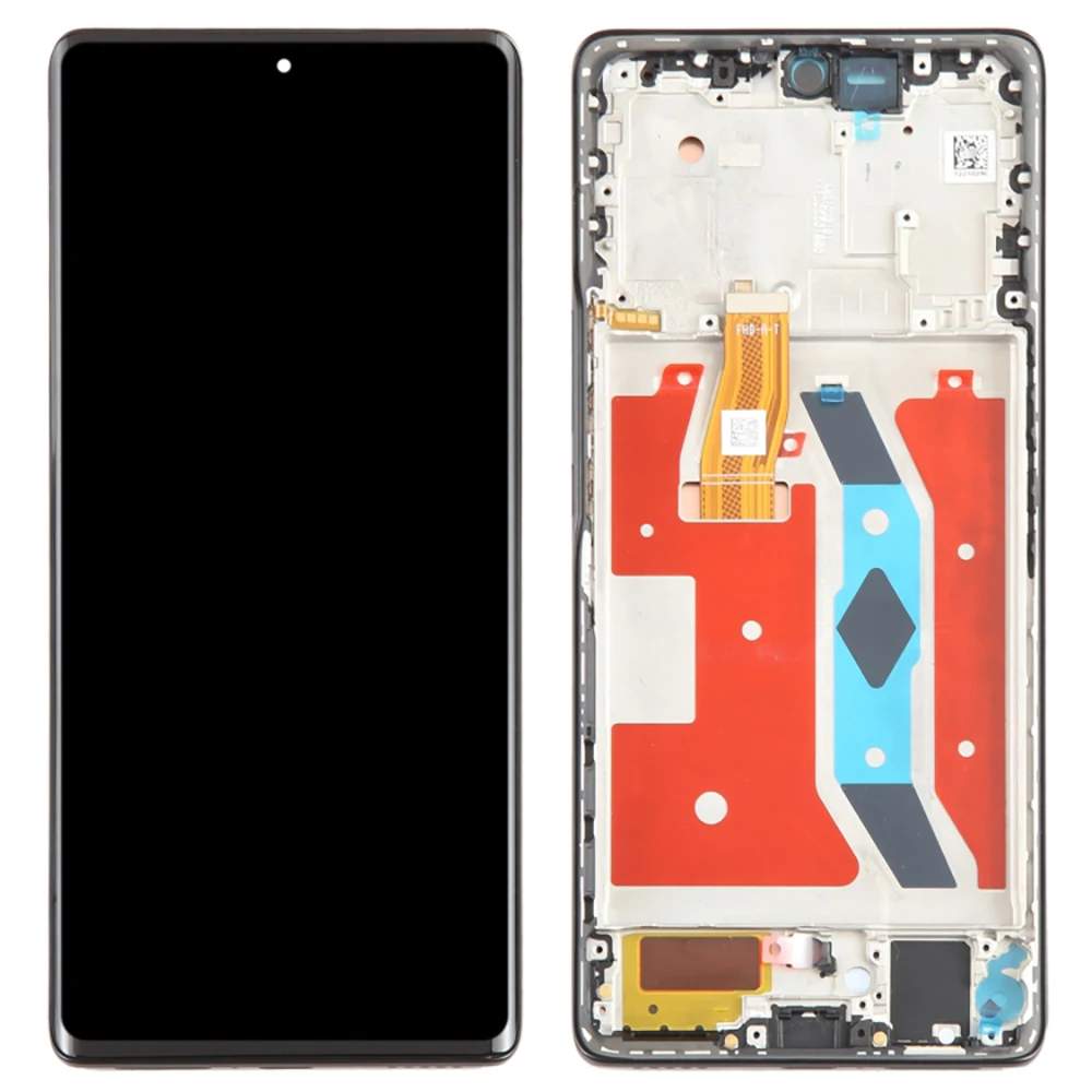 For Honor X9a 5G OEM Grade S AMOLED Screen and Digitizer Assembly + Frame (Without Logo) - Black