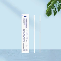 100 PCS Flocked Cotton Disposable Nasal Swabs Specimen Collection Swab Nasopharyngeal Oral Swab Test Laboratory Oral Swab