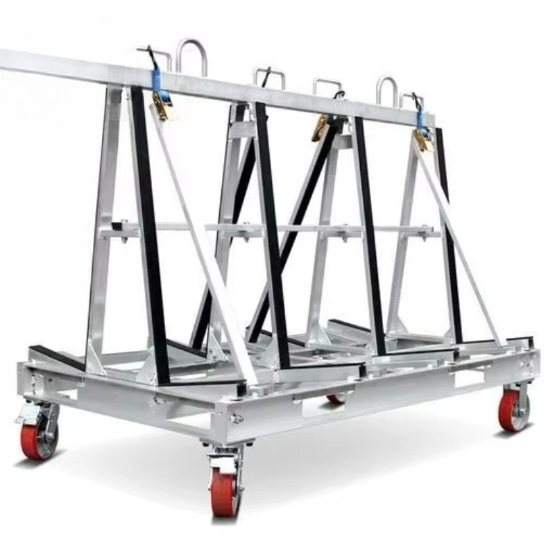 

Foldable heavy-duty storage and transportation trolley platform trolley warehouse office home