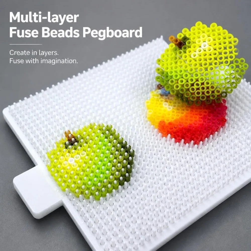 5-layer Fuse Beads Pegboard DIY Craft High-Efficiency Multi-layer Beanboard 2.6mm with Extended Nails Meltable Beads Boards