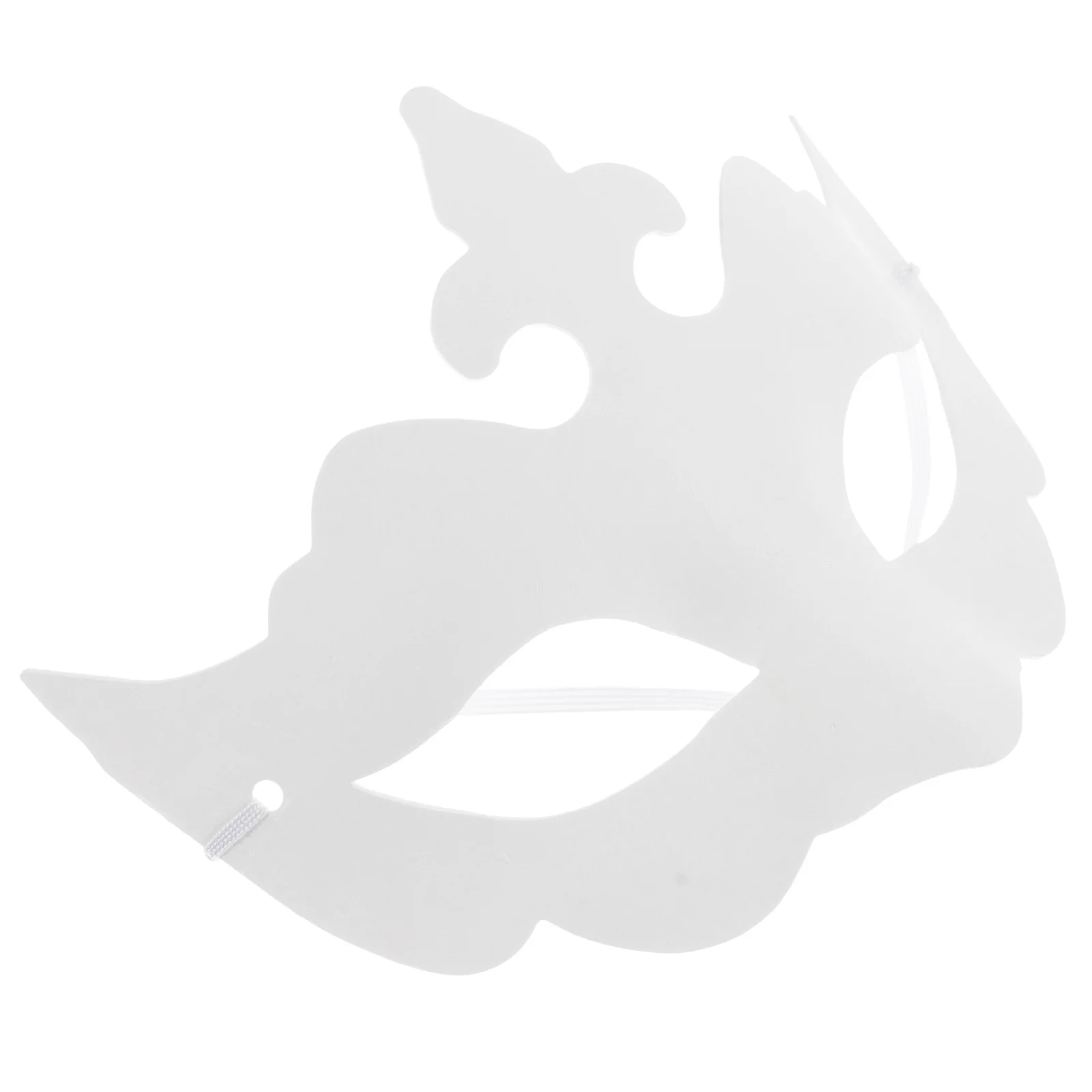 6 uds DIY máscaras en blanco pintables máscaras de pulpa blanca para Halloween fiesta de cumpleaños Cosplay suministros de mascarada máscara blanca DIY