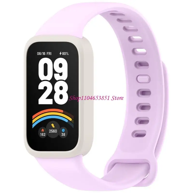 Silicone Watch Band per Band 9 Active/For Band 3 Smartwatch Repair