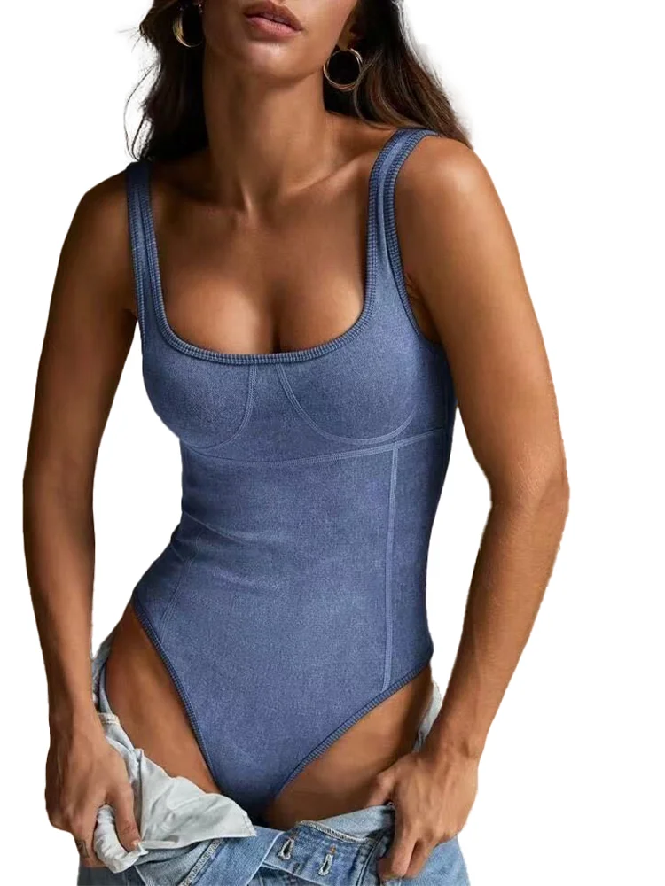 

Женский модный элегантный вязаный жилет с квадратным вырезом Fitfemme, боди из футболки с песком, осень