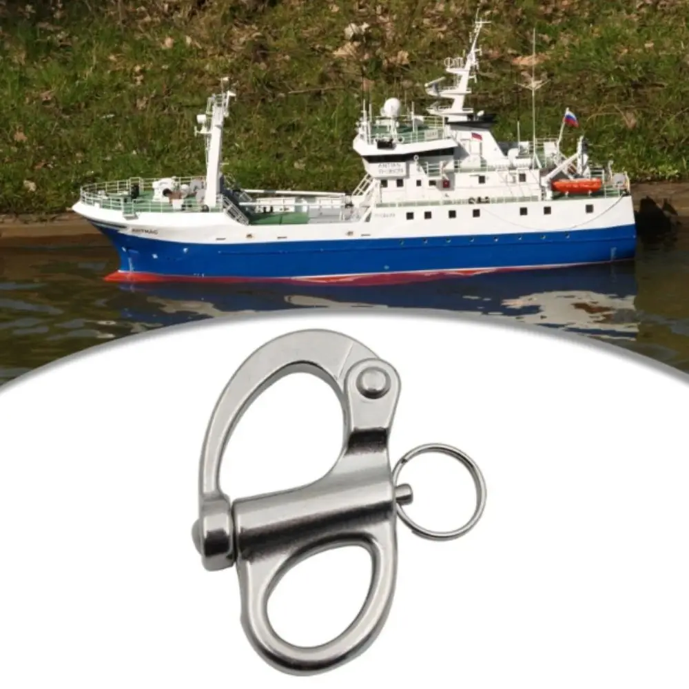 Hook Stainless Steel Snap Shackle Quick Release Jaw Swivel Quick Release Shackle 35/52/69/96mm Chain Shackle Halyards