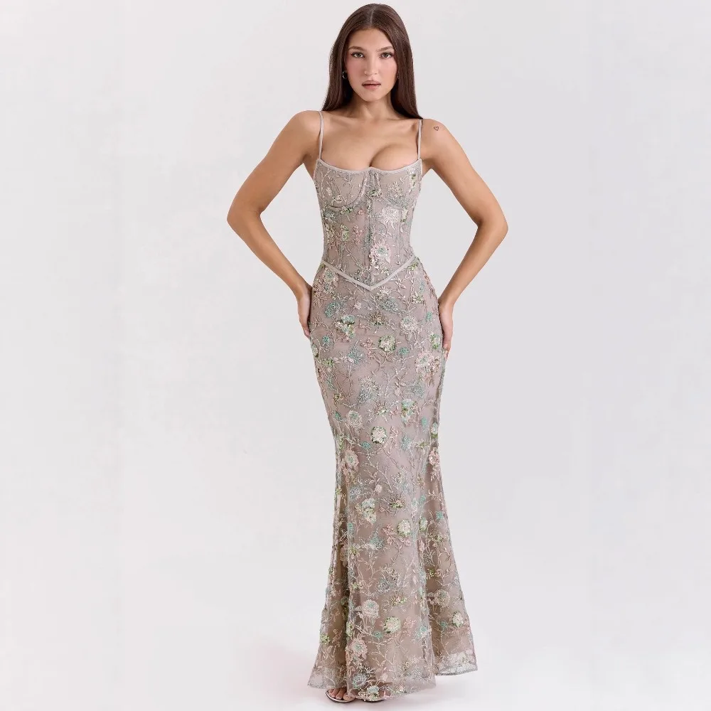 Vestido camisola Sexy de fiesta de corte bajo con espalda descubierta para primavera y verano, vestido de noche elegante ajustado suave y fresco para Festival de Música en la playa