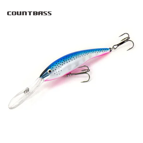 Countbass Deep Tail Wobbler 90mm 110mm profundidad de buceo flotante 6-9M Crankbait Chatterbait Señuelos de pesca cebo duro