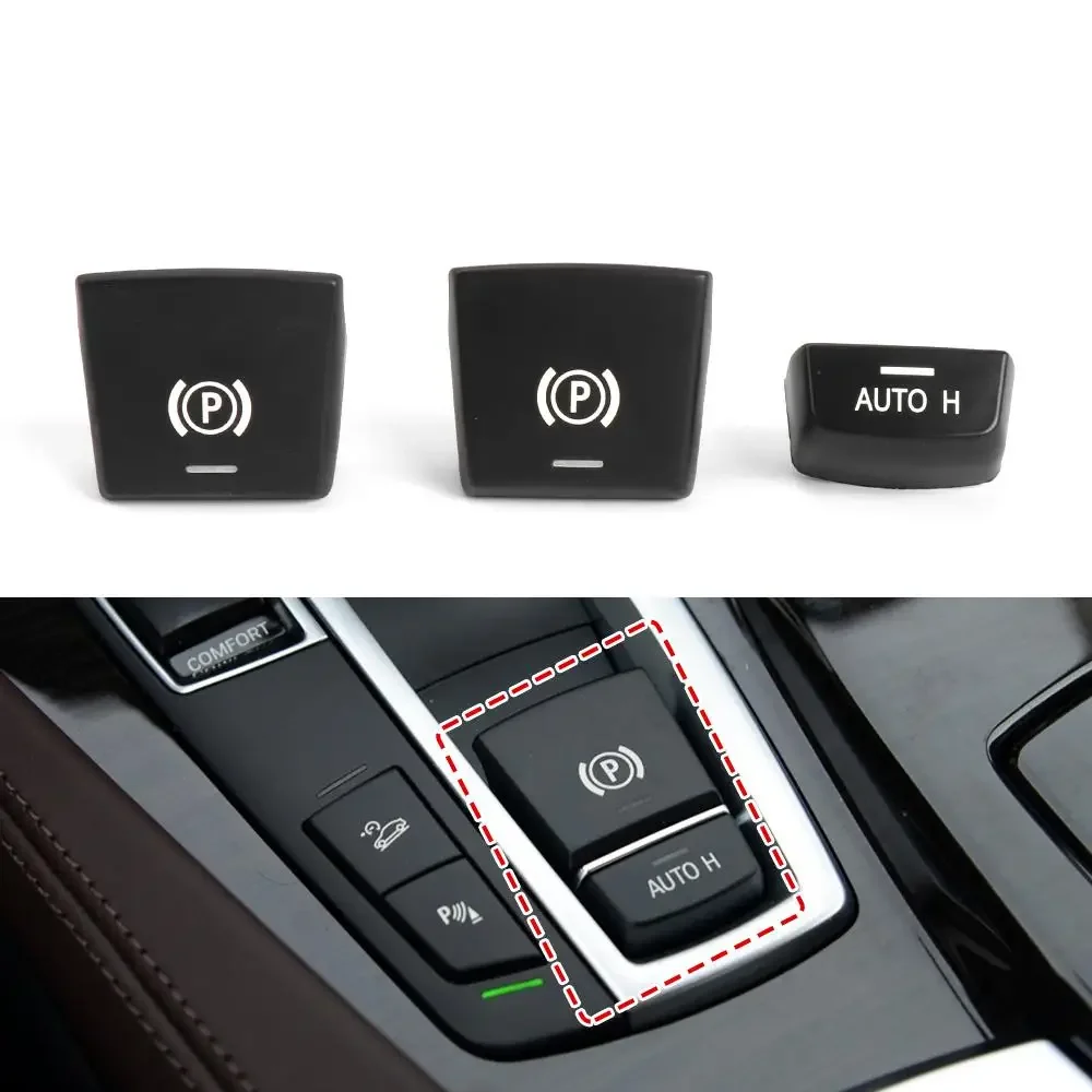 

Car Electronic Handbrake Parking Brake P Button Switch Cover For F10 F07 F02 Parking Brake Switch Auto H Button Replacement