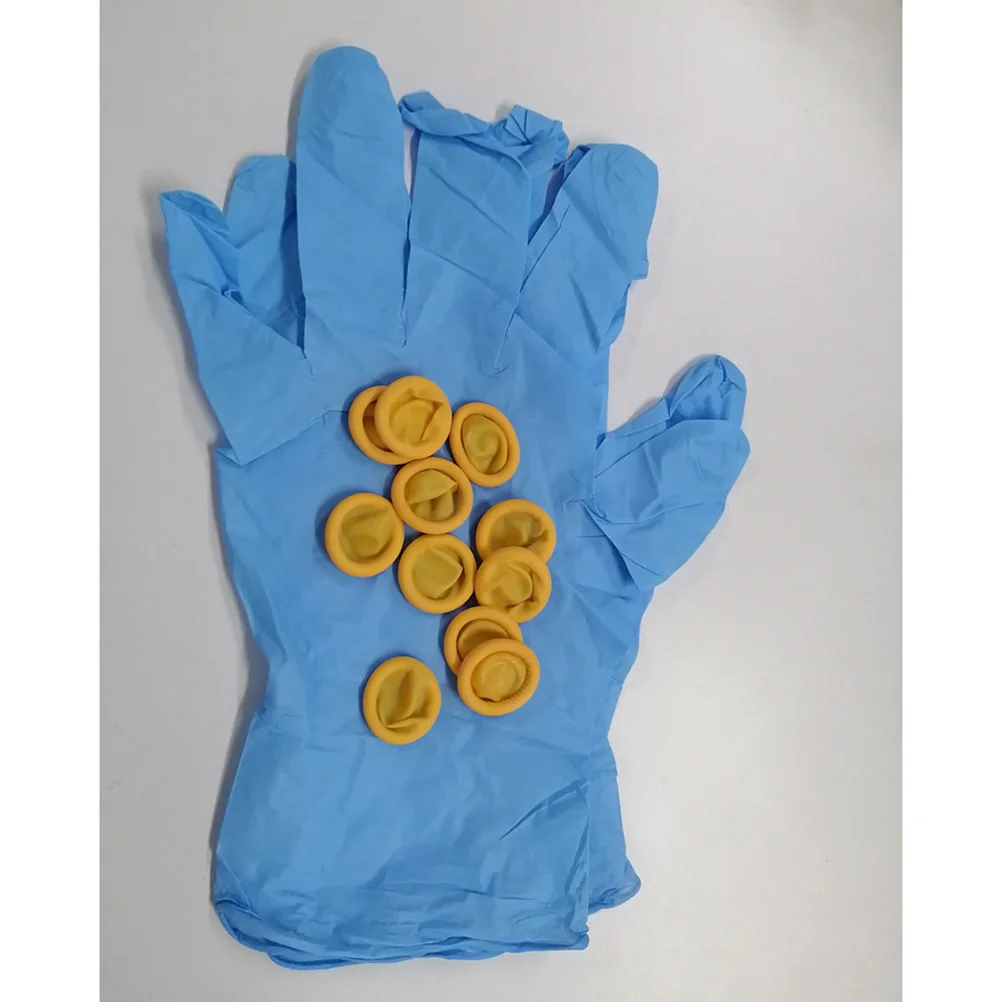 18Pcs Disposable Nitrile Gloves Multifunctional Comfortable for Various Uses 10Pcs Finger Cots 8Pcs Gloves
