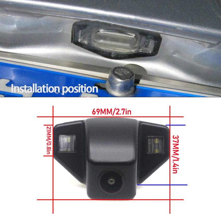 170 Degree HD 1080x720P Rear Camera For Honda Accord 6 1997~2002 Accord 2008~201 Civic 2012~2015 Pilot For Acura Parking Reverse