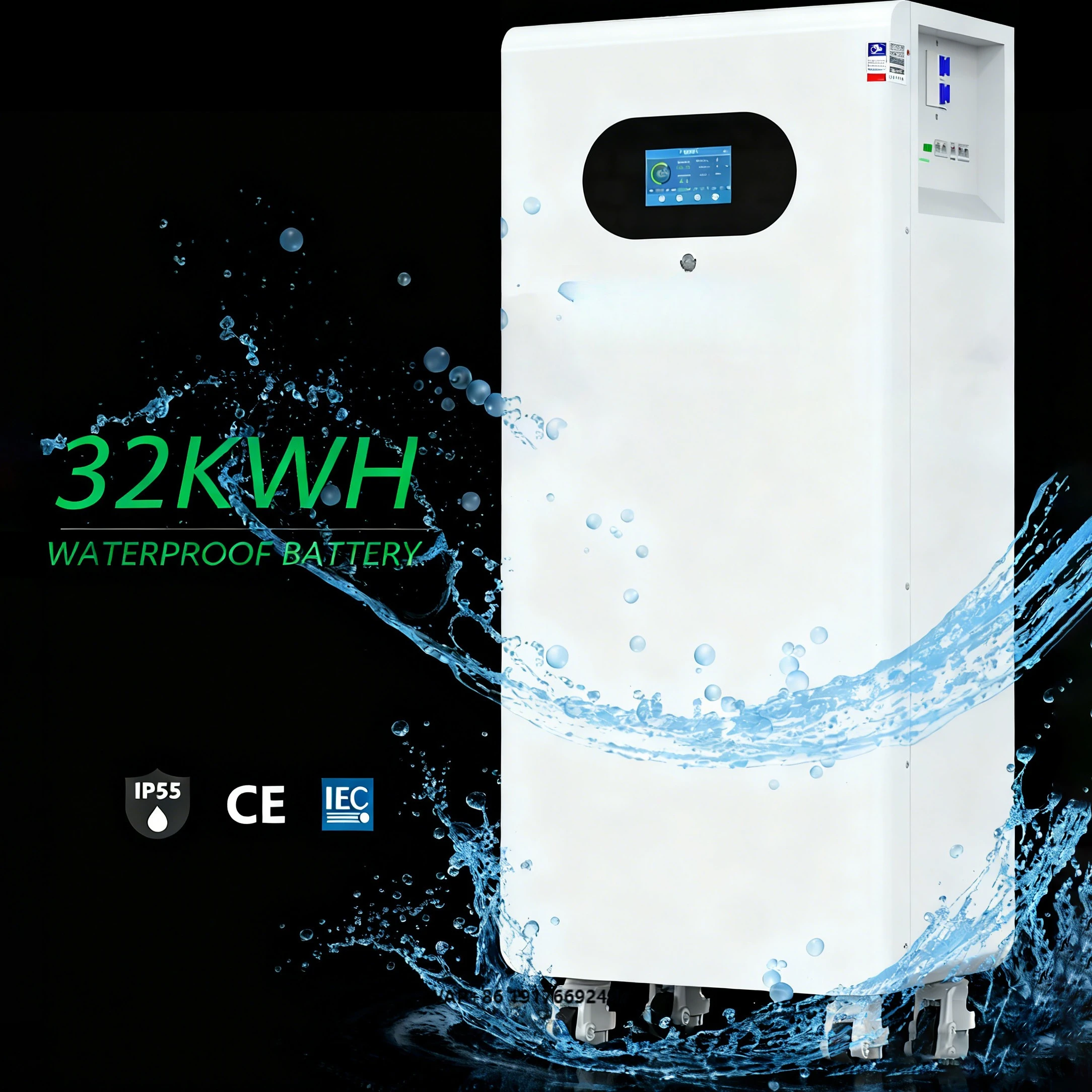 SMSEnergy 51.2V 628Ah LiFePO4 Battery Pack BMS Hybrid Grid 30-40KW the Ultimate Home Energy Solution 32kWh  5Year Life