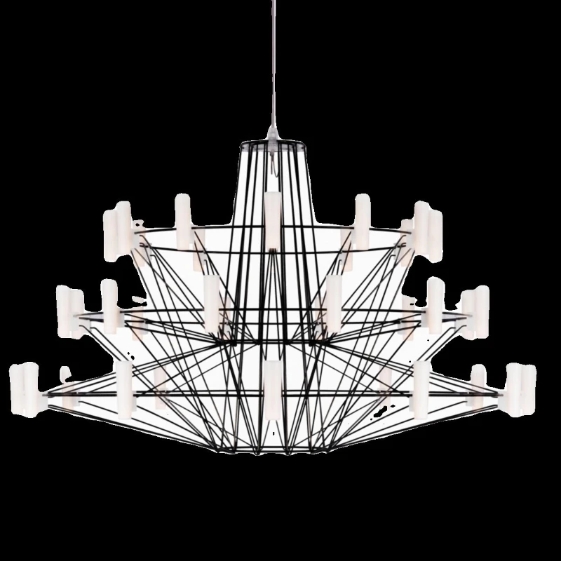 

Pagoda chandelier high-end atmospheric living room light creative minimalist hotel empty decorative chandelier