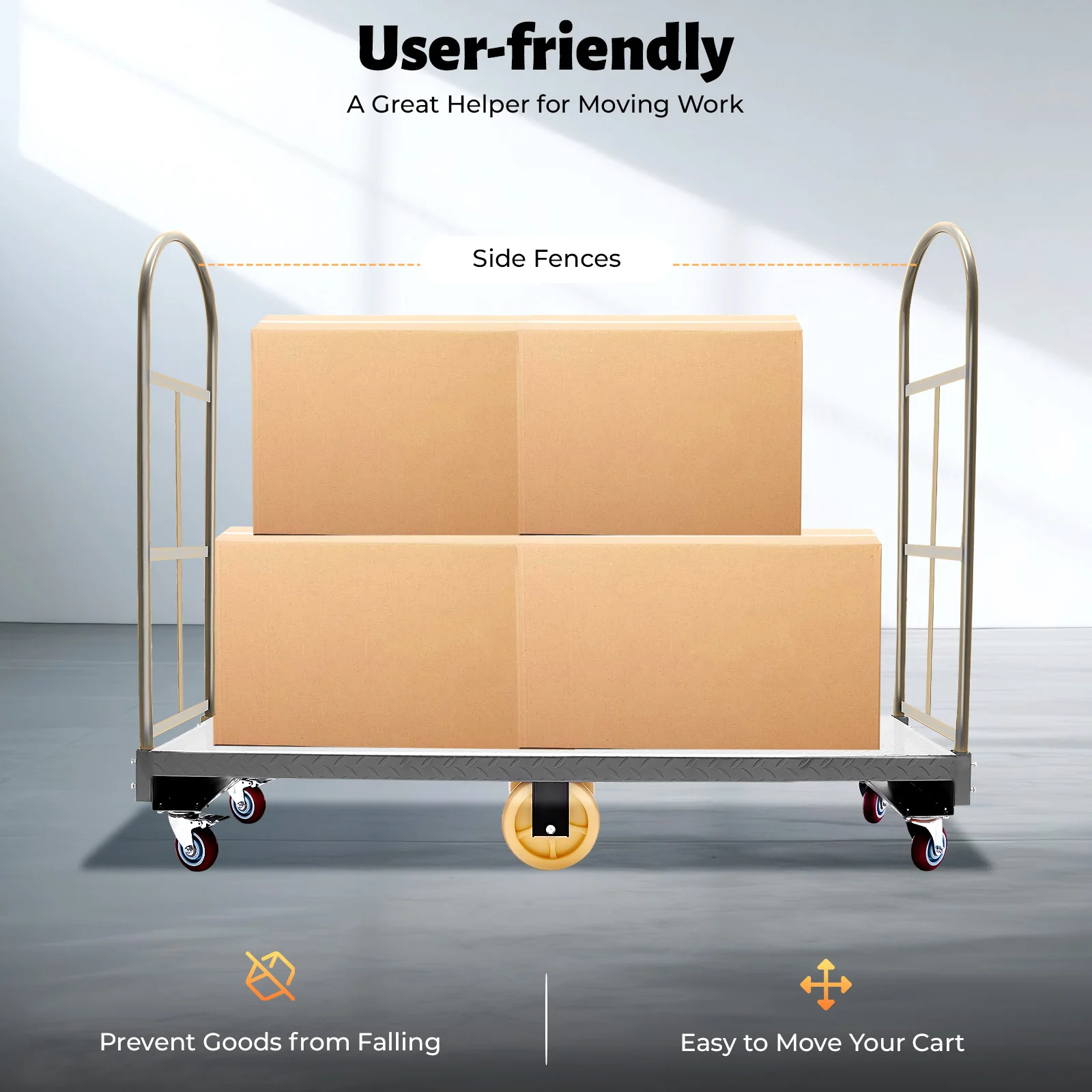 Платформа U-Boat Dolly, большая несущая сила 2000 фунтов для транспортных средств в складской комнате для хранения Негабаритная нагрузка