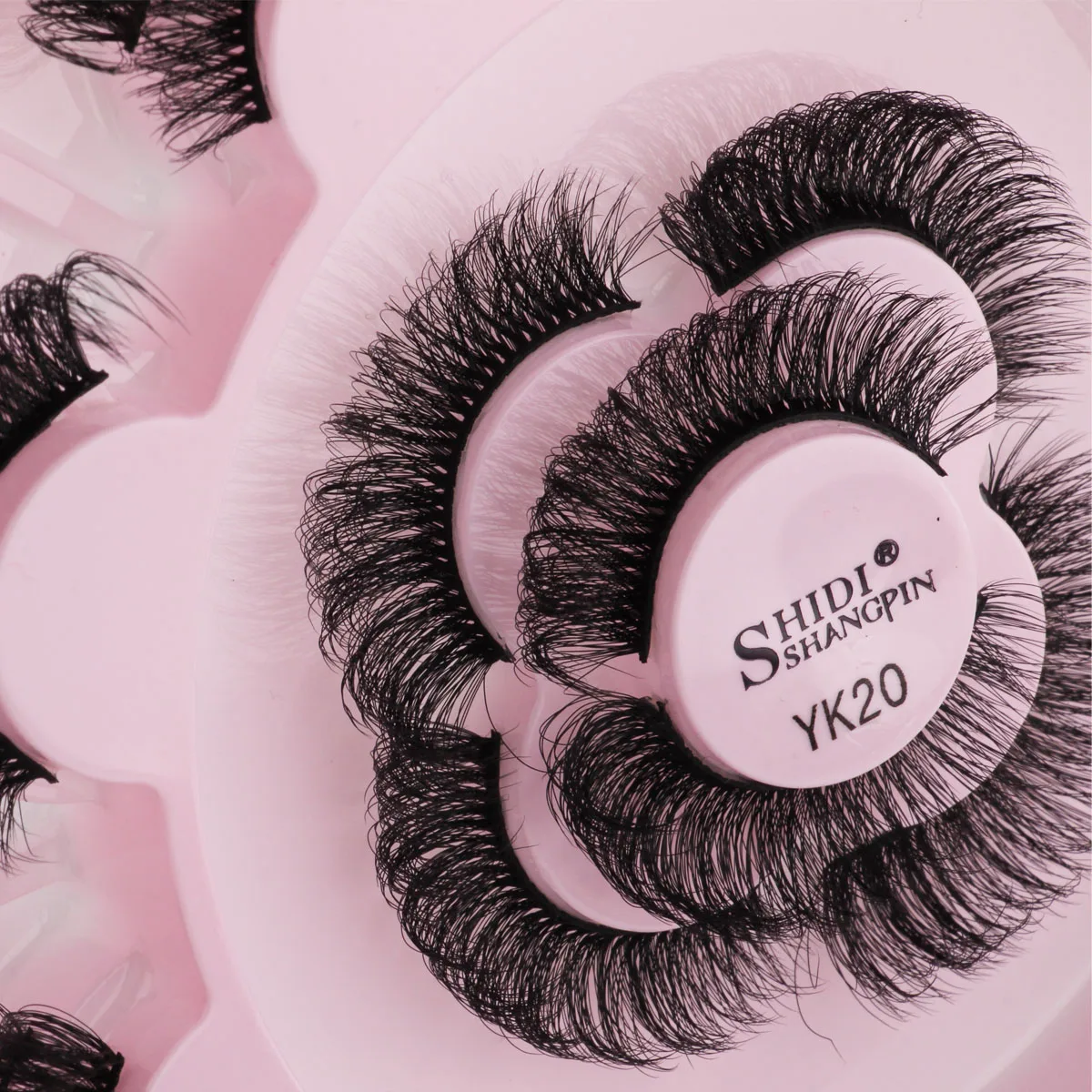 Lanjinglin 3/11 par naturalnych 3D sztuczne rzęsy puszyste sztuczne rzęsy zestaw do makeupu rzęsy z norek sztuczne rzęsy maquiagem