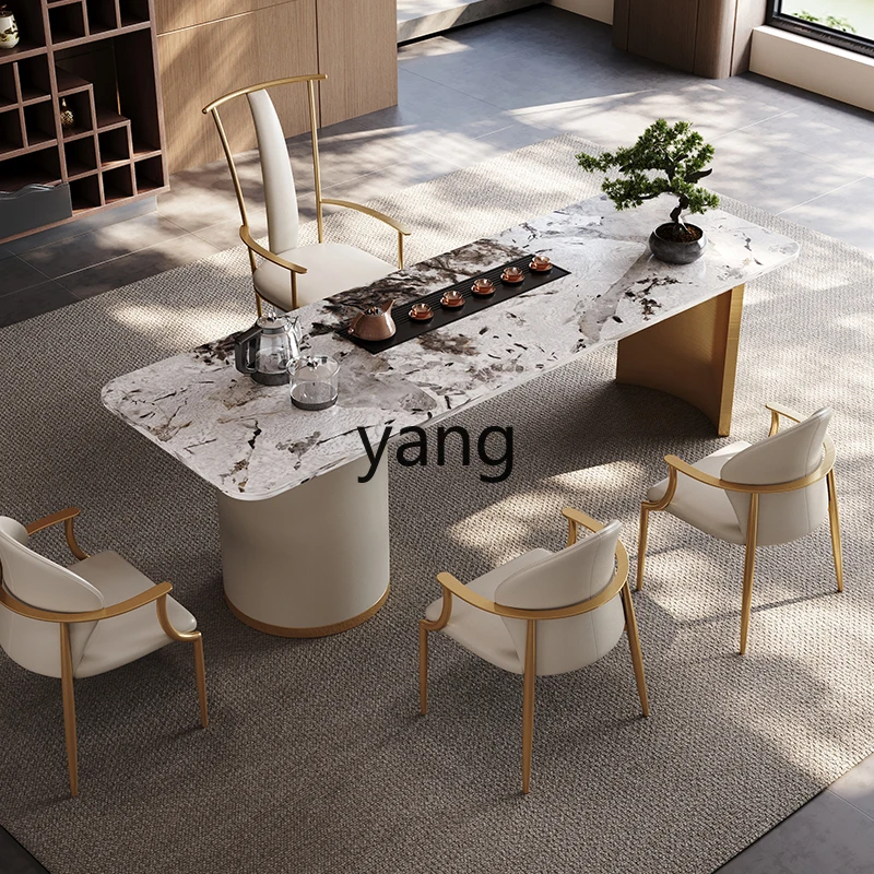 

LMM light luxury tea table minimalist home office tea table and chair combination