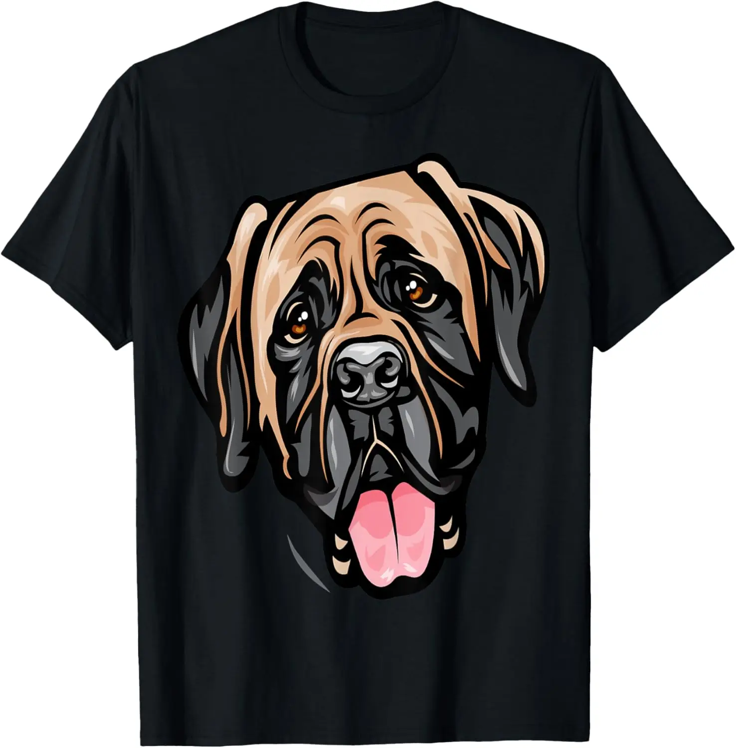Cool Mastiff hondengezicht T-shirt