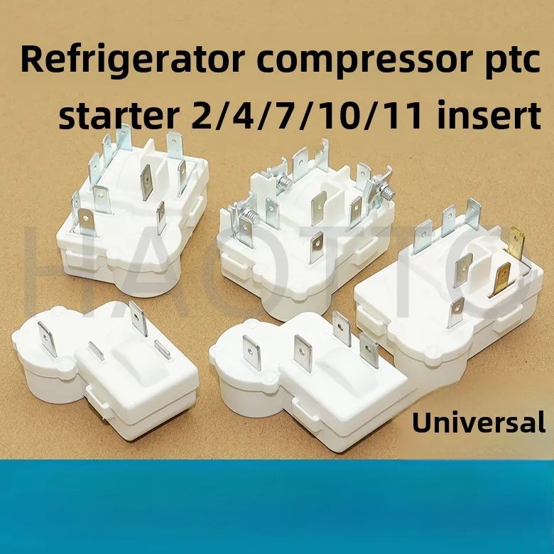 2Pcs Refrigerator Freezer Compressor New Starter ZHB45-105P15 ZHB65-120P15 Overload Protection PTC 2026 Years For As Picture