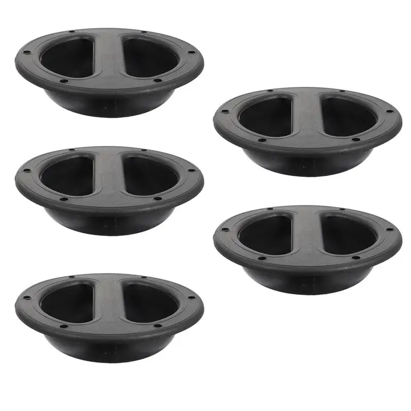 5pcs Audio Cabinet Handle Round-shape Recessed Loudspeaker Handle Speaker Handle durable ABS material Audio