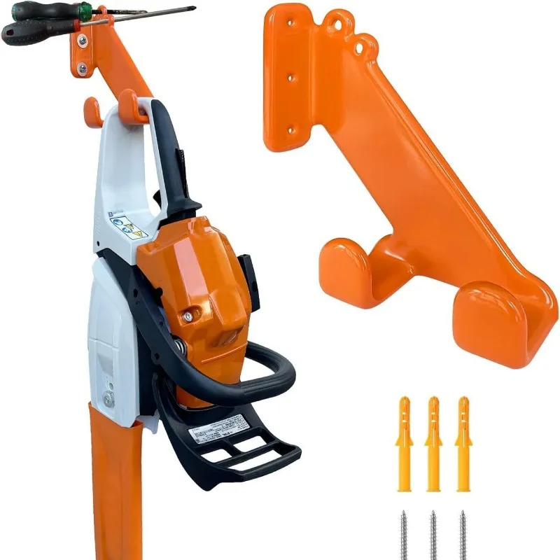

Wall Mount Chainsaw Bracket Hook Metal Wave Shape Storage Hanger Heavy Duty Garage Electric Saw Organizer Rack