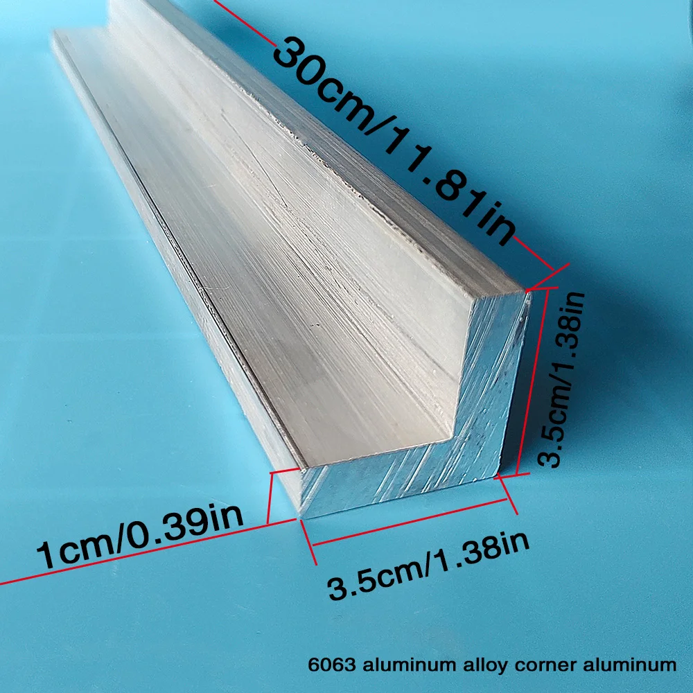 6063High Quality Aluminum Alloy Corner, Size: Edge Width: 30, 35, 40mm, Thickness: 5~10mm, Length: 100~300mm (Tolerance 1-3mm)