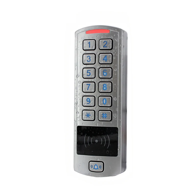 12V-28V Wasserdicht EM RFID Reader Access Control FingerKey Tastatur tor schloss Innen Außen