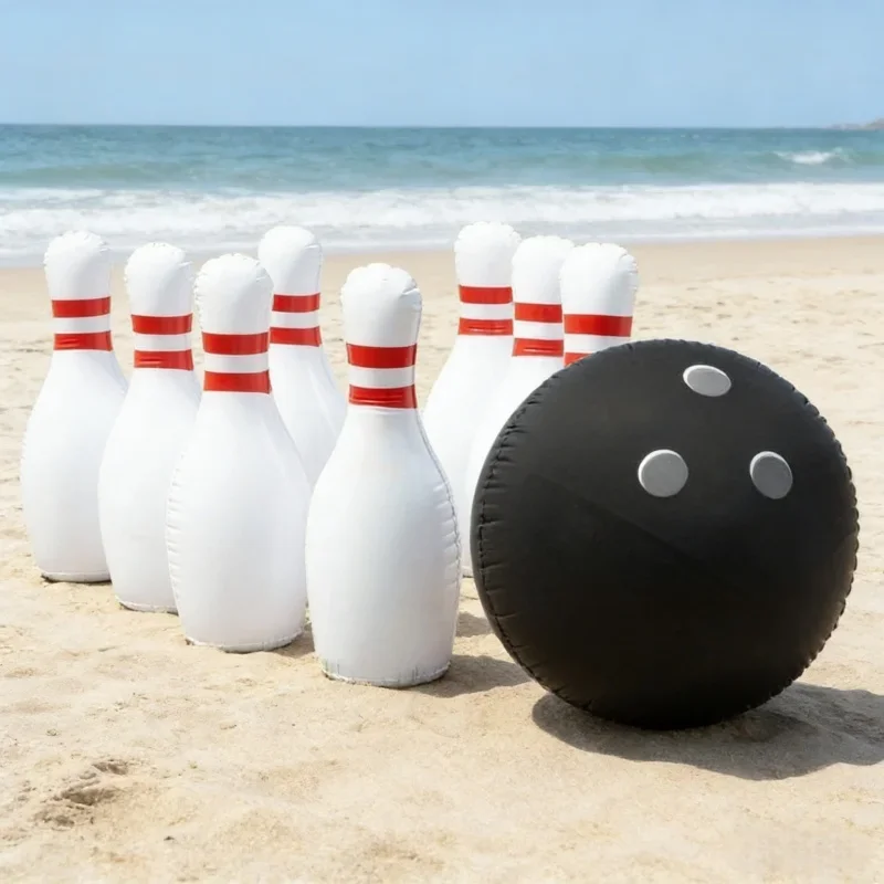 

Надувной гигантский набор для боулинга для всей семьи: игры на газоне, уличные спортивные развлечения, интерактивная игрушка для взрослых и детей