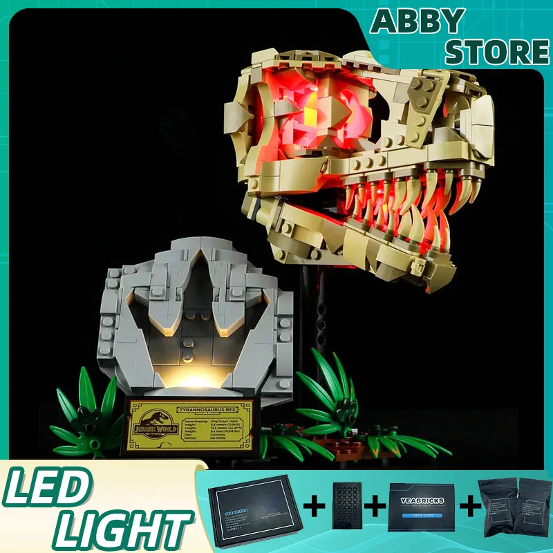 DIY LED Light Kit For LEGO 76964 T. rex Skull   (Only LED Light,Without Blocks Model)