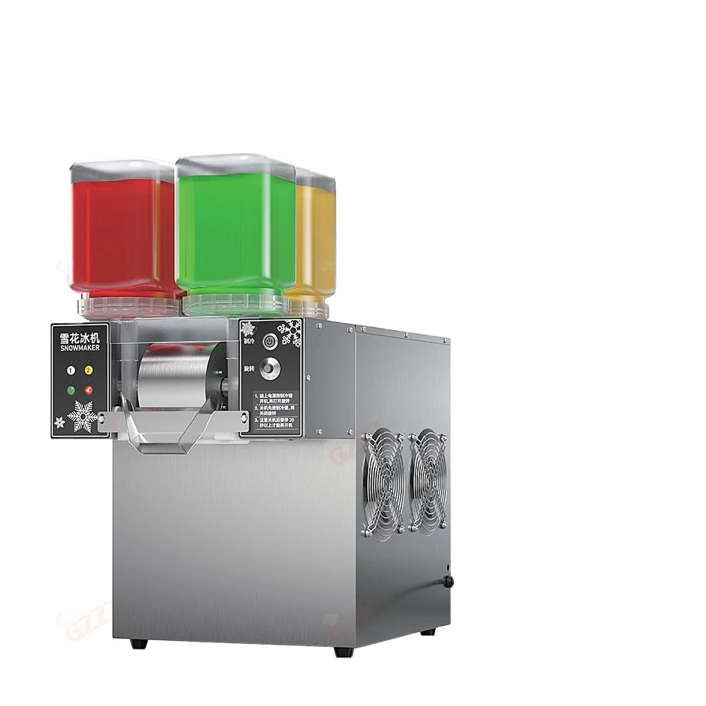 

Multi-functional 120kg/h Commercial Snow Flake Ice Making Machine Colorful Korean Bingsu Machine New 4 Flavors Snow Ice Maker
