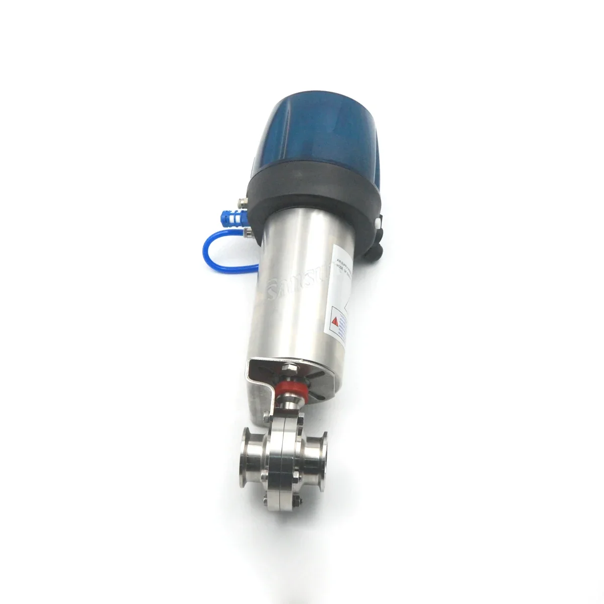 

Hygienic stainless steel 2'' electric actuator pneumatic actuator butterfly valve with C-TOP solenoid