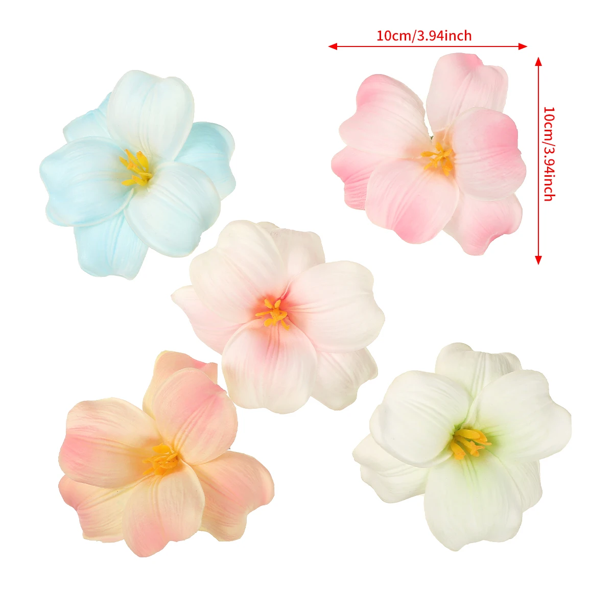 AWAYTR Gardenia Flower Hairpin Foam Floral Hair Clips Valentine Headwear Girl Hair Accessories Gift