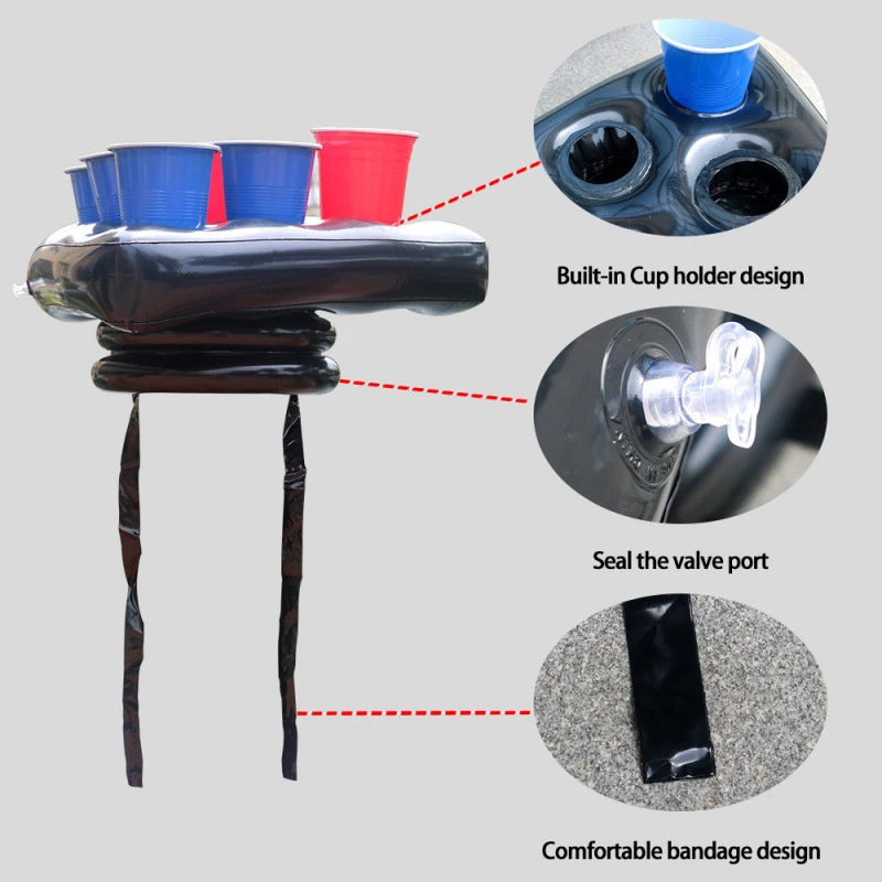 1個のインフレータブルビールリングトスゲーム - 楽しいパーティーゲーム、バービアゲームや誕生日のお祝いに最適（帽子のみ）