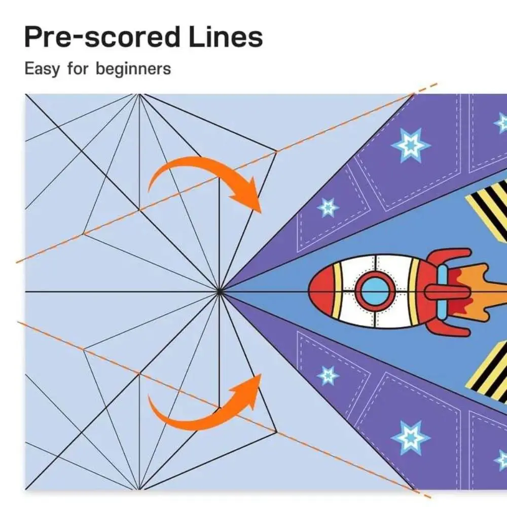 ورقة اليدوية طائرة اوريغامي مونتيسوري الفن التعلم طائرة اوريغامي مجموعة للطي الكرتون تنوعا ورقة الطائرات