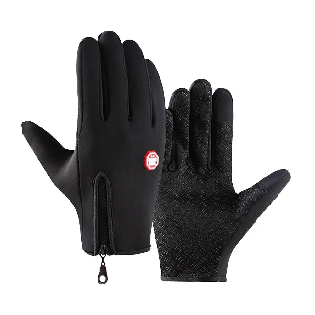 AliExpress Winter Warm Gloves Bicycle Cycling Warm Touchscreen Full Finger Glove Waterproof For Outdoor Bike Skiing Fishing Motorcycle Ridi