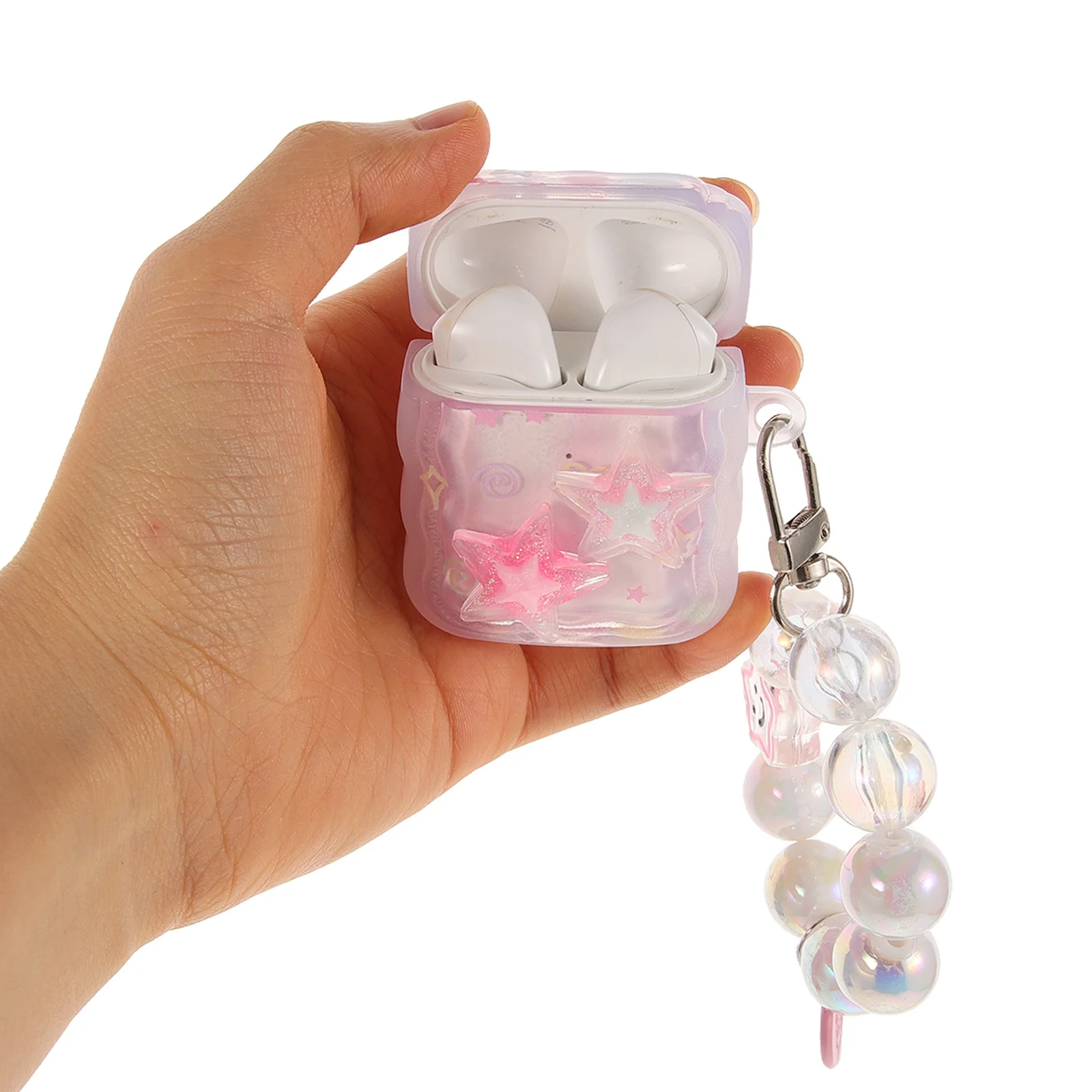 

Earbud Case for Women Earbuds Decorative Cover Protector Carry Tpu Earphone Cases Holder