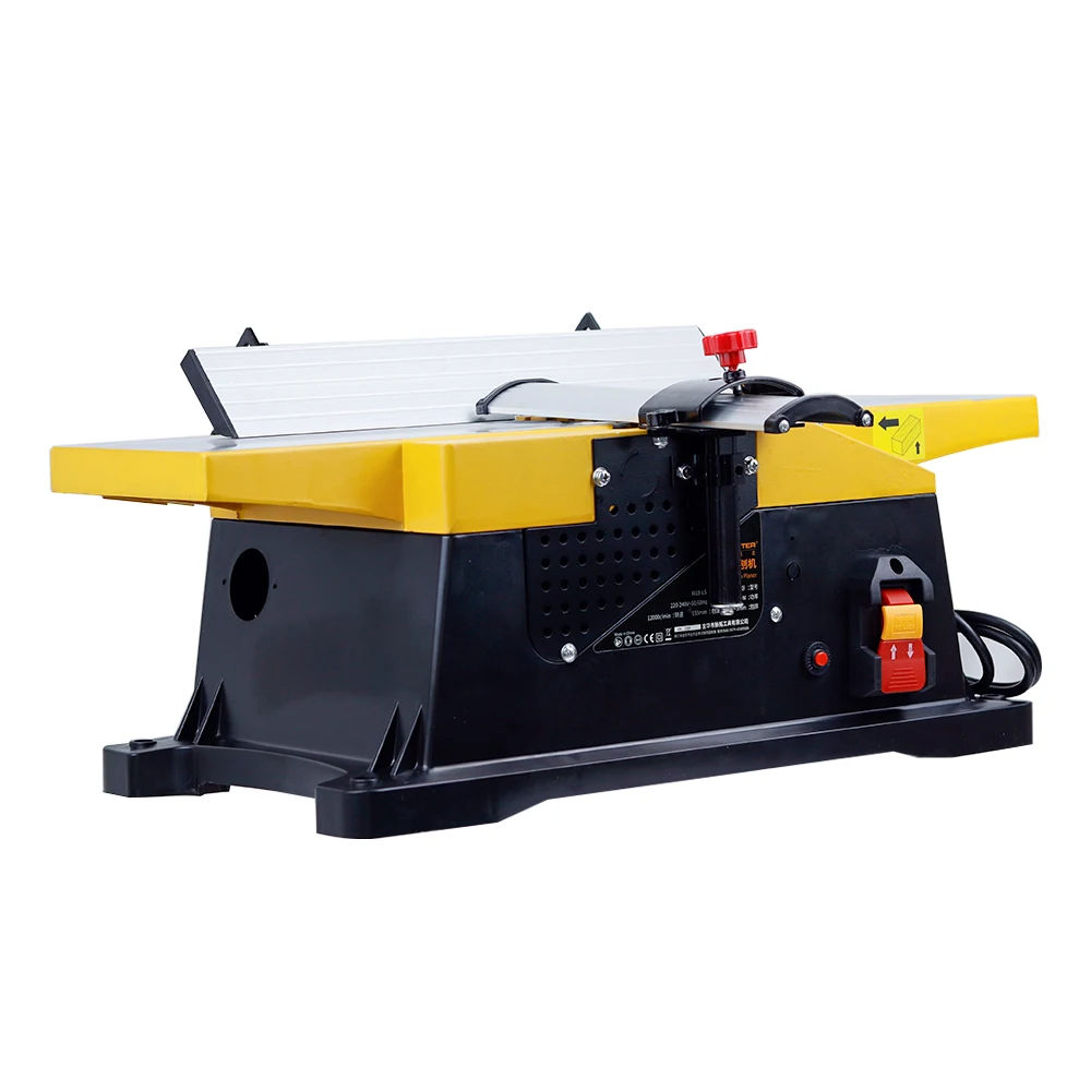 Multifunctional Woodworking Wood Jointer Carving Power Tools Machine 1800W Electric Wood Thicknesser Hand Planer Desktop