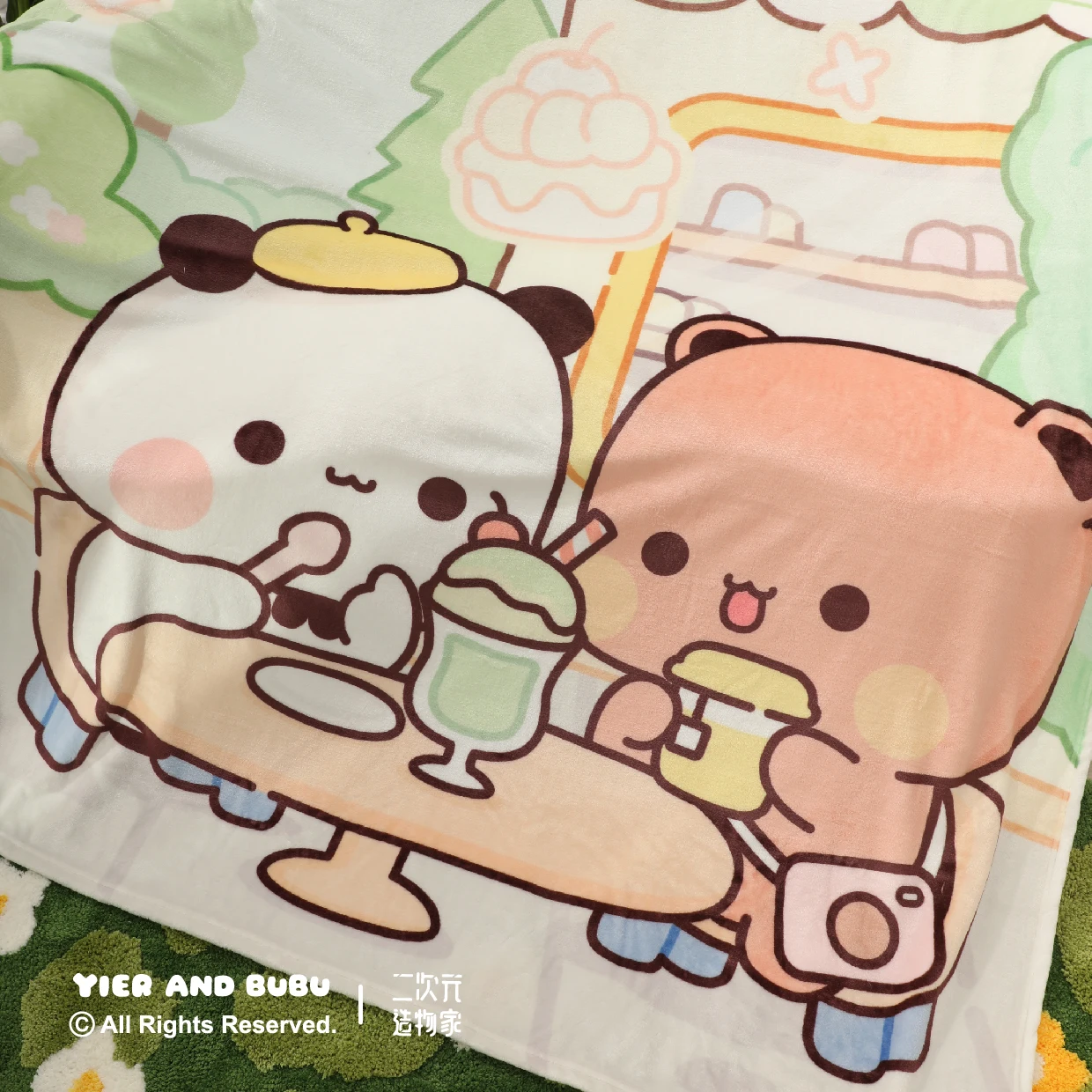 

Yier & Bubu Anime Peripheral Summer Quilts Thin Air-Conditioning Comforter Soft Breathable Blanket Quilted Bed Covers Bedspreads