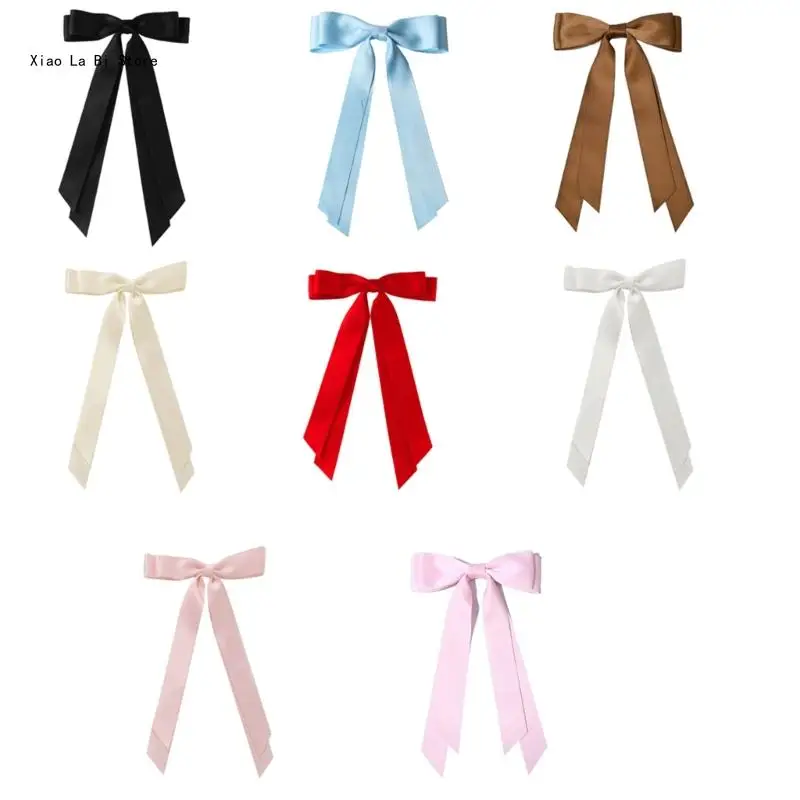 

Layered Bowknot Hairpin for Teens Girl Summer Spring Camping Photography Use Hair Barrettes Cloth Hair Tiaras XXFD