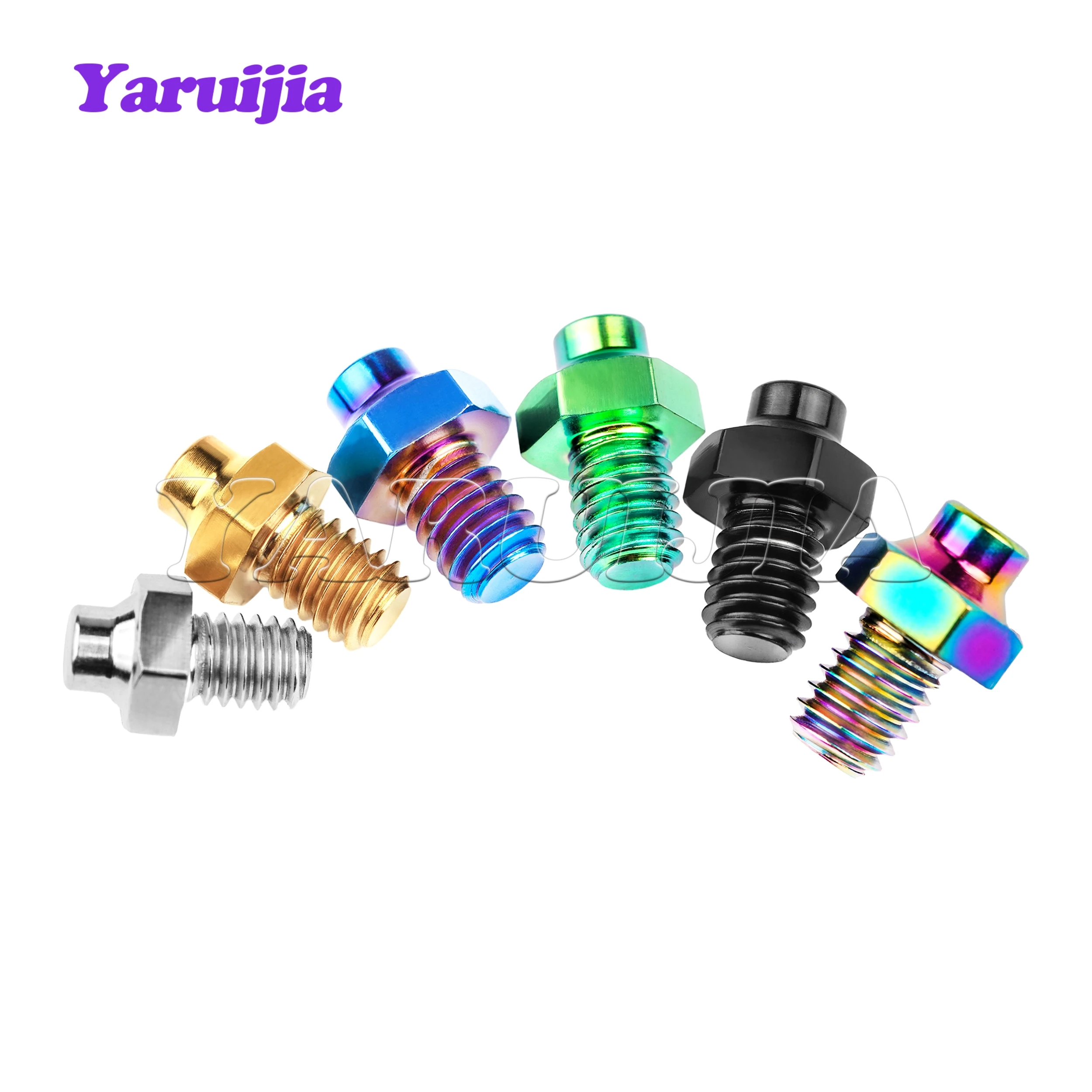 Титановый болт Yaruijia M4x5 мм, винты с шестигранной головкой для велосипедной педали, противоскользящие