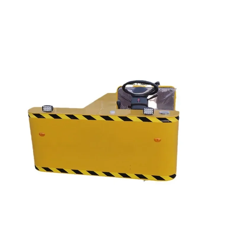 single seat steering wheel large flat electric flat panel truck, indoor and outdoor cargo transfer truck